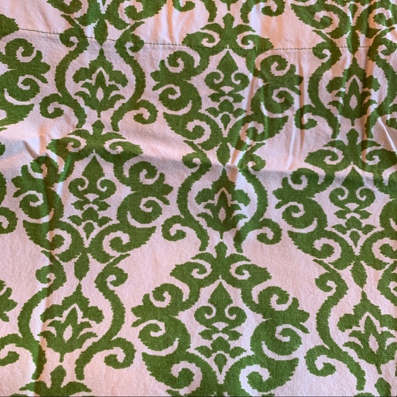 Other - Green Damascus cotton panel curtains - 4